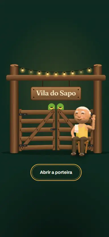 O site do Bar do Zeca no celular